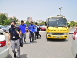 GR-12-Boys giving donation at Sharjah City for HumanitarianServices